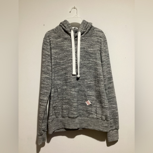 Light grey and charcoal small women’s hoodie - Picture 1 of 3